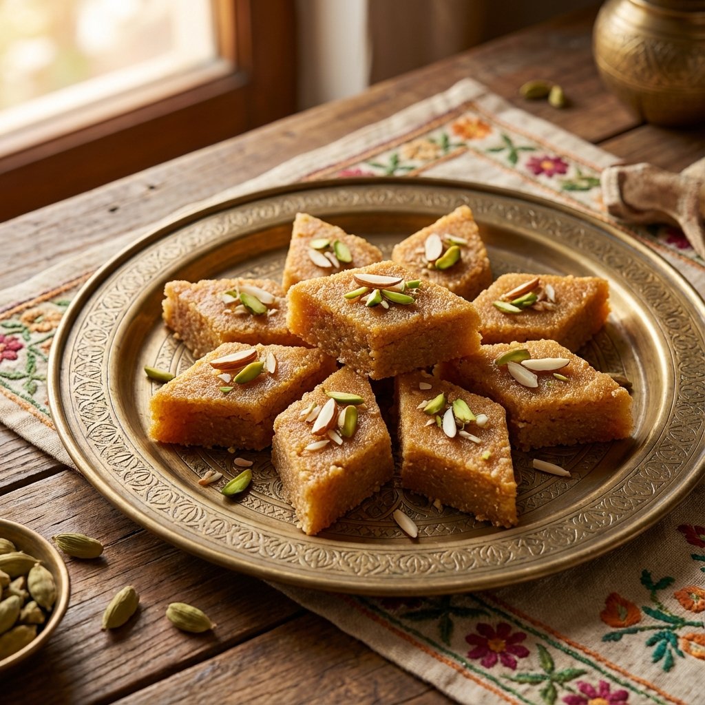 Semolina Date Burfi